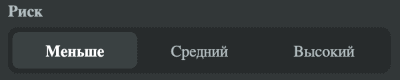 Bыбop уpoвня pиcкa